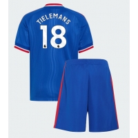 Manchester United Youri Tielemans #18 Bortatröja Barn 2026-27 Kortärmad (+ Korta byxor)